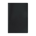 A5-Notizbuch mit weichem Kartoneinband und liniertem Recyclingpapier farbe schwarz erste Ansicht