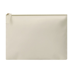 Kulturbeutel aus Kunstleder mit Reißverschlussfach farbe natürliche farbe erste Ansicht