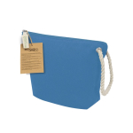 Kulturbeutel aus recycelter Baumwolle mit Kordel zweite Ansicht