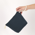 Kulturbeutel aus recycelter Baumwolle mit Kordel fünfte Ansicht