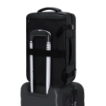 Rucksack aus Kunstleder mit Vakuumpumpe und erweiterbarem Fach