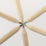 Bleistifte aus Holz im Kartonetui zum Personalisieren vierte Ansicht