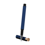 Bambus Rollerball mit recyceltem Aluminium, blaue Tinte zweite Ansicht