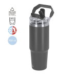 Thermobecher aus Edelstahl, doppelwandig, mit Henkel 900 ml