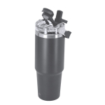 Thermobecher aus Edelstahl, doppelwandig, mit Henkel 900 ml dritte Ansicht