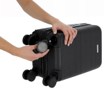 Hartschalen Trolley aus Kunststoff mit abnehmbaren Rollen neunte Ansicht