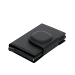 Kartenetui aus Kunstleder mit Tracker und Magnetverschluss dritte Ansicht