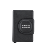 Kartenetui aus Kunstleder mit Tracker und Magnetverschluss Ansicht mit Druckbereich