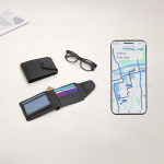 Kartenetui-Geldbörse aus Kunstleder mit intelligentem Ortungsgerät Ansicht in Umgebung