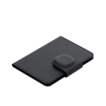 Passhülle aus Kunstleder mit Ortungsgerät und Magnetverschluss dritte Ansicht