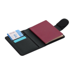 Passhülle aus Kunstleder mit Ortungsgerät und Magnetverschluss fünfte Ansicht