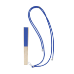 Polyester-Fächer mit Bambusstreben und Tragekordel zweite Ansicht