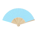 Fächer mit Bambusstreben und Polyestergewebe in Farben farbe hellblau erste Ansicht