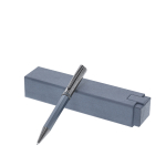 Premium-Metall-Drehkugelschreiber, nachfüllbar, blaue Tinte Ansicht mit Druckbereich