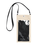 Umhängetasche aus Kunstleder mit Sichtfenster und Touchfunktion farbe natürliche farbe erste Ansicht