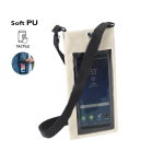 Umhängetasche aus Kunstleder mit Sichtfenster und Touchfunktion