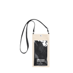 Umhängetasche aus Kunstleder mit Sichtfenster und Touchfunktion Ansicht mit Druckbereich