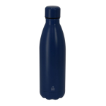 Thermoflasche aus recyceltem Edelstahl mit Schraubverschluss 500 ml farbe marineblau erste Ansicht