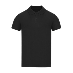 Unisex Poloshirt aus Piqué Baumwolle, kurzarm, 180 g/m² farbe schwarz erste Ansicht