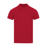 Unisex Poloshirt aus Piqué Baumwolle, kurzarm, 180 g/m² farbe rot erste Ansicht