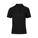 Damen Poloshirt aus Baumwoll Piqué, kurzarm, 180 g/m² farbe schwarz erste Ansicht