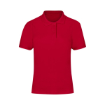 Damen Poloshirt aus Baumwoll Piqué, kurzarm, 180 g/m² farbe rot erste Ansicht