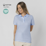 Damen Poloshirt aus Baumwoll Piqué, kurzarm, 180 g/m²