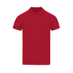 Kinder-Poloshirt kurzarm aus Piqué-Baumwolle mit Rippkragen 180 g/m² farbe rot erste Ansicht
