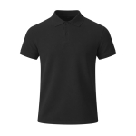 Kinder-Poloshirt kurzarm aus atmungsaktivem Funktionsgewebe 180 g/m² farbe schwarz erste Ansicht