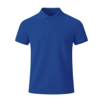 Kinder-Poloshirt kurzarm aus atmungsaktivem Funktionsgewebe 180 g/m² farbe blau erste Ansicht