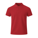Kinder-Poloshirt kurzarm aus atmungsaktivem Funktionsgewebe 180 g/m² farbe rot erste Ansicht