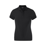Tailliertes Damen Poloshirt aus Funktionsgewebe, kurzarm 180 g/m² farbe schwarz erste Ansicht
