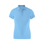 Tailliertes Damen Poloshirt aus Funktionsgewebe, kurzarm 180 g/m² farbe hellblau erste Ansicht