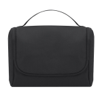 Reisekulturbeutel aus Kunstleder mit Aufhängehaken farbe schwarz erste Ansicht