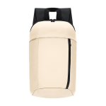 Unternehmensrucksack aus Kunstleder mit Reißverschluss farbe natürliche farbe erste Ansicht