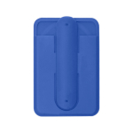 Silikon-Kartenhalter mit Handyhalterung und klappbaren Griffen farbe blau erste Ansicht