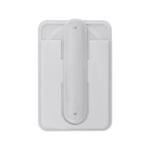 Silikon-Kartenhalter mit Handyhalterung und klappbaren Griffen farbe weiß erste Ansicht