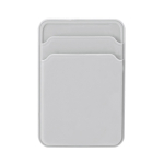 Magnetischer Silikon-Kartenhalter für Smartphone mit Doppelfach farbe weiß erste Ansicht