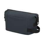 Kulturbeutel aus Kunstleder mit Reißverschluss und Trageschlaufe farbe marineblau erste Ansicht