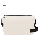 Kulturbeutel aus Kunstleder mit Reißverschluss und Trageschlaufe