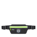 Sport-Bauchtasche aus Polyester mit wiederaufladbarer Frontleuchte Ansicht mit Druckbereich