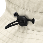 Weicher Nylon Bucket Hat mit Kordelzug, verstellbar dritte Ansicht