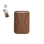 Kartenhalter Ständer aus Kunstleder mit Magnet für Smartphone