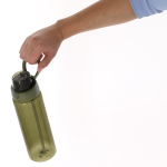 Transluzente 750 ml Flasche mit Trinksystem und Tragegriff sechste Ansicht