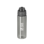 Transluzente 750 ml Flasche mit Trinksystem und Tragegriff Ansicht mit Druckbereich