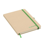 A5-Notizbuch mit festem Einband aus recyceltem Karton, linierte Seiten zweite Ansicht