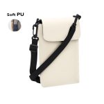 Umhängetasche aus Kunstleder mit Klettverschluss, verstellbar