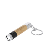 Tragbare Bambus Taschenlampe mit integriertem Kugelschreiber Ansicht mit Druckbereich