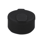 Faltbecher aus Silikon mit Deckel und Schiebe-Trinköffnung 350 ml vierte Ansicht