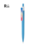 Kugelschreiber aus recyceltem Kunststoff mit Clip, blaue Tinte